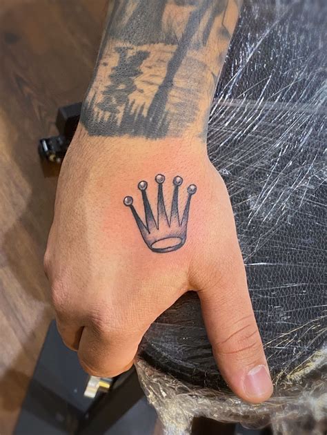 rolex crown tattoo